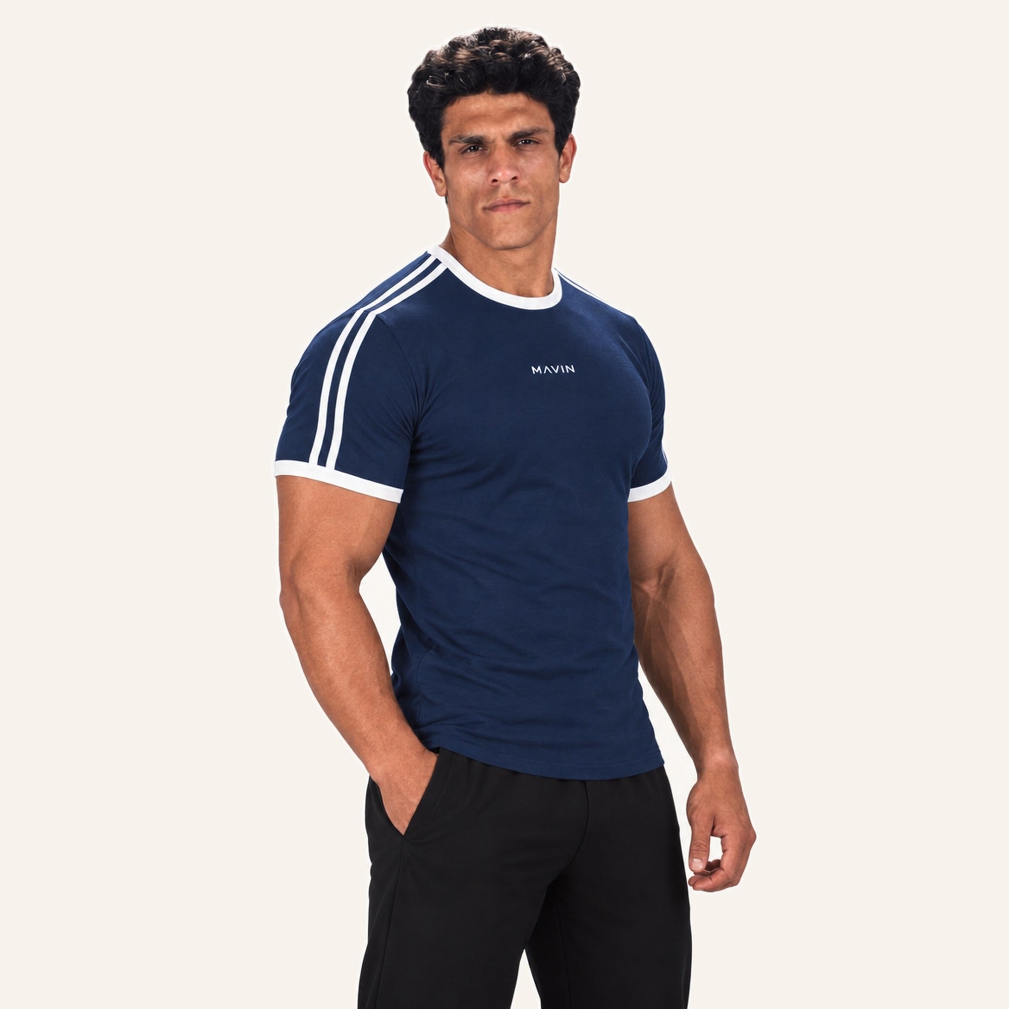 Contour Stripe Slim Tee