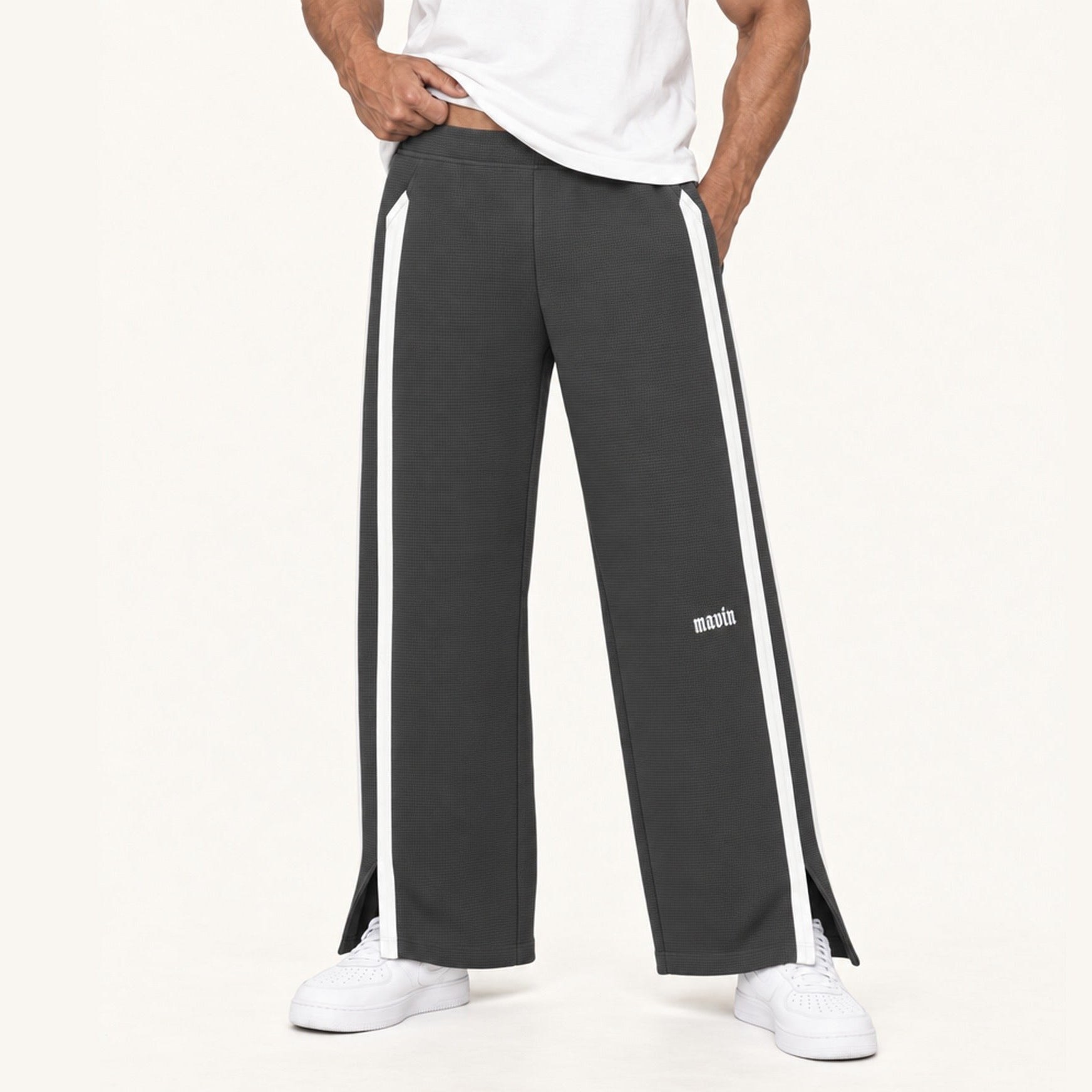 Waffle Stripe Sweatpants
