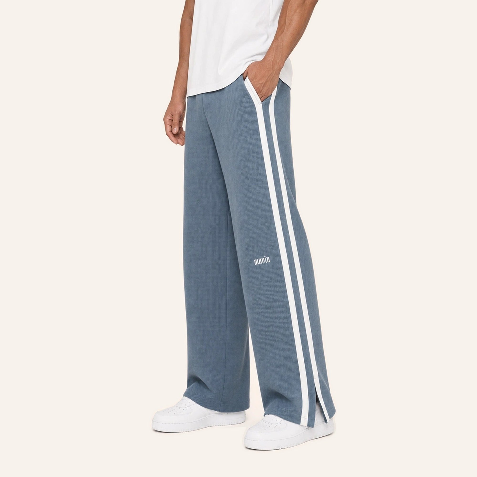Waffle Stripe Sweatpants