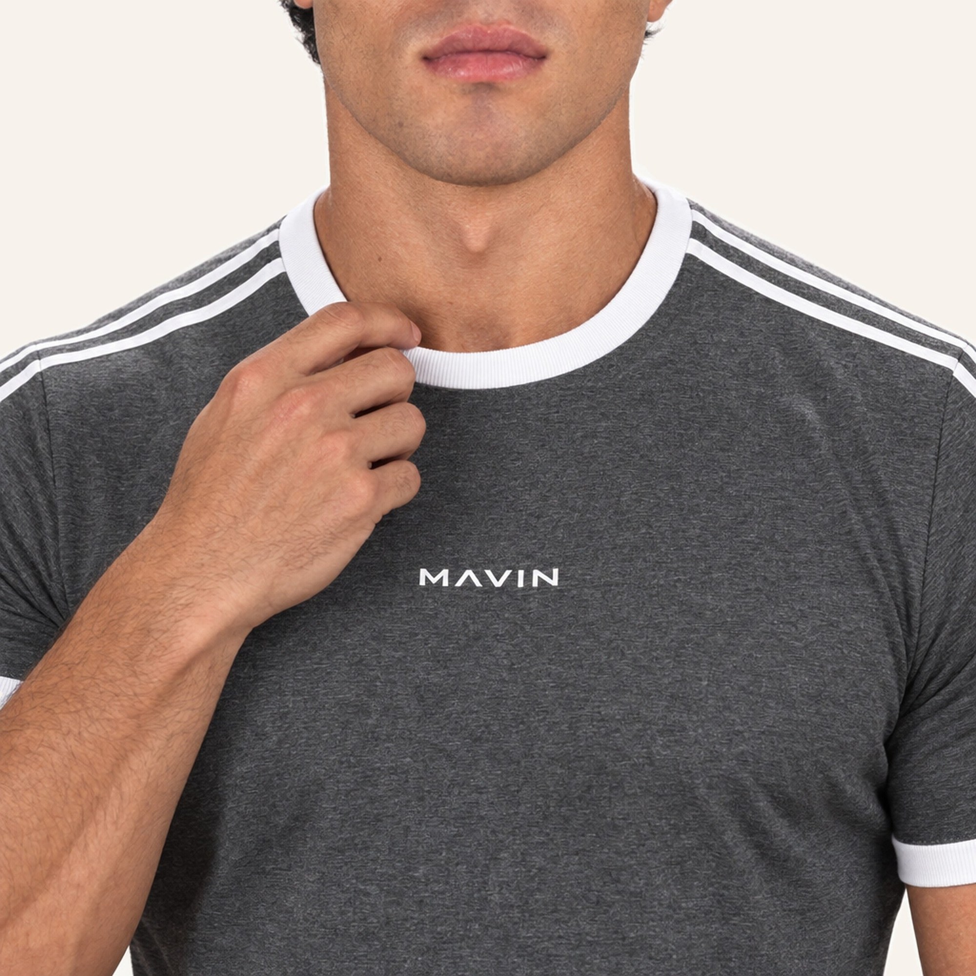 Contour Stripe Slim Tee