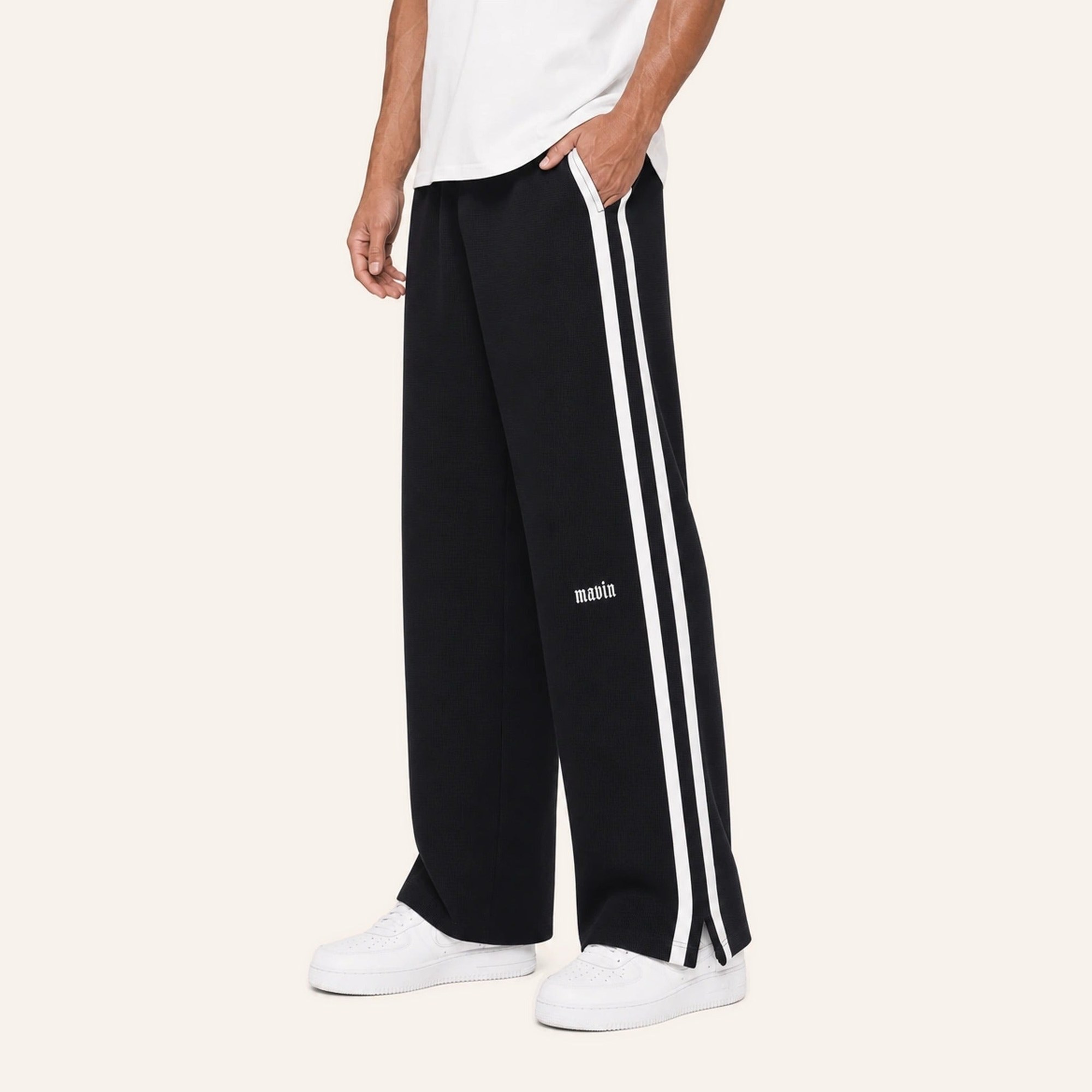 Waffle Stripe Sweatpants
