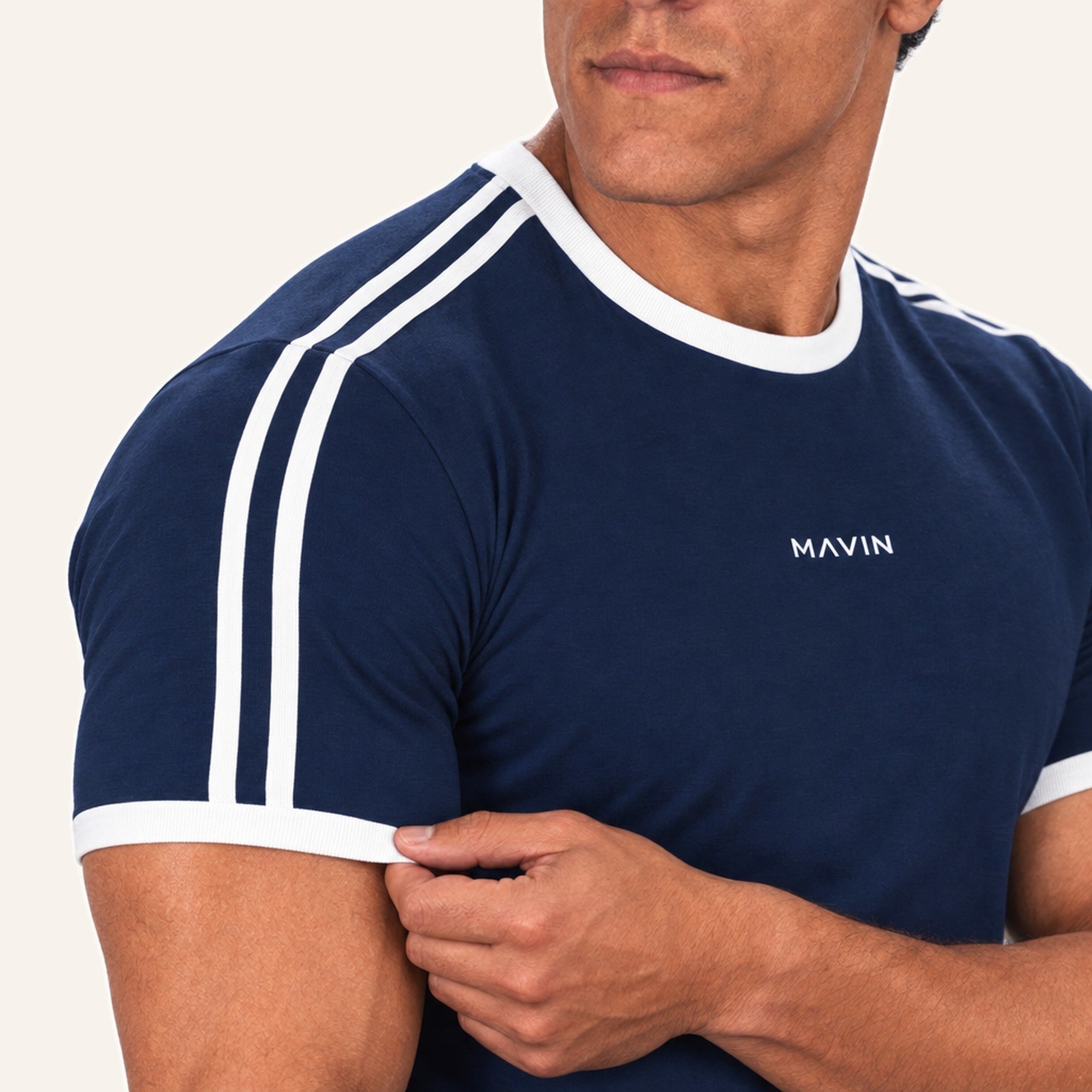 Contour Stripe Slim Tee