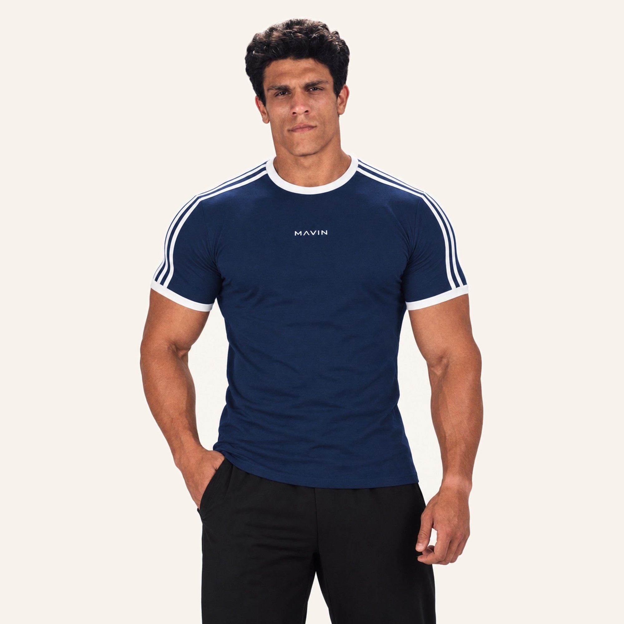 Contour Stripe Slim Tee