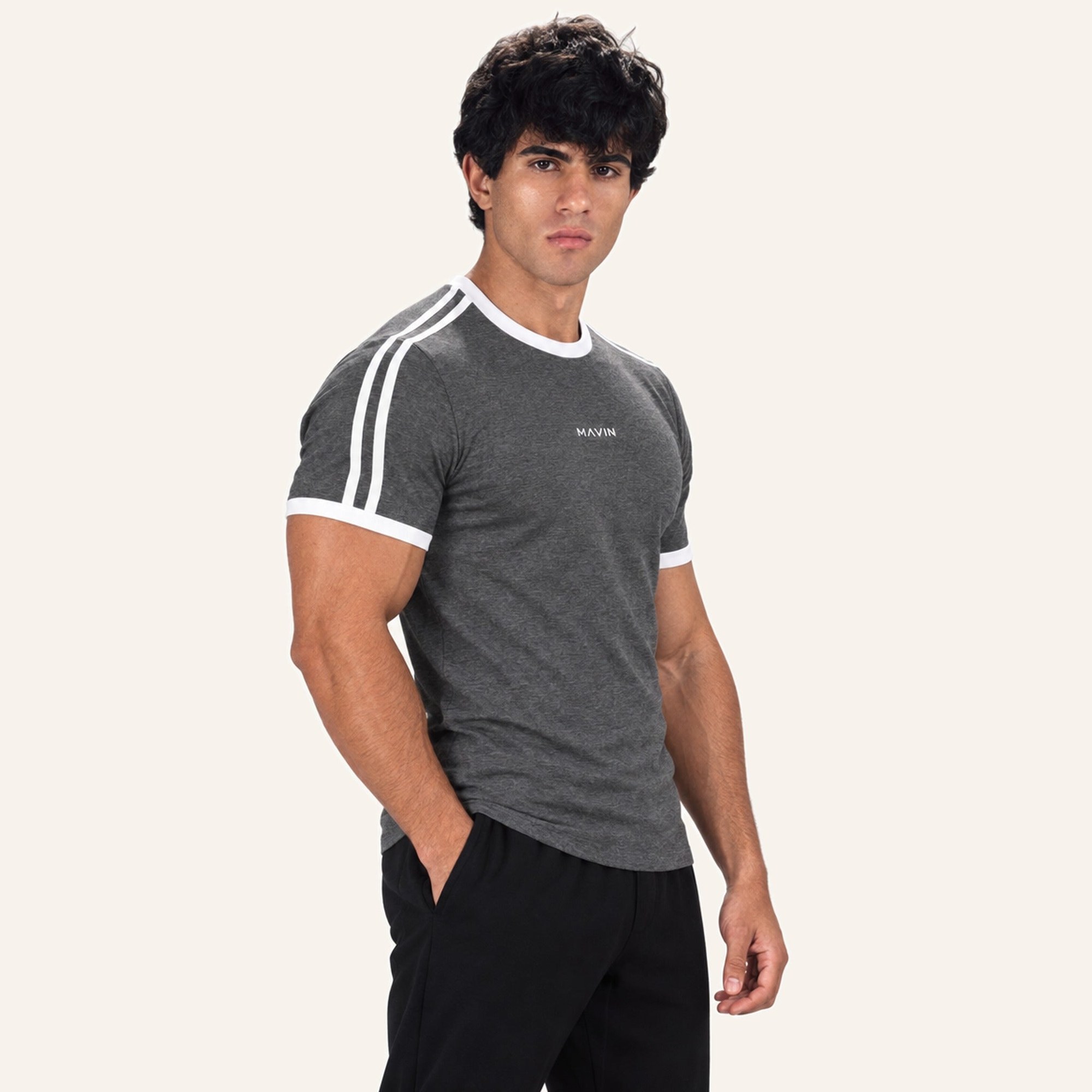 Contour Stripe Slim Tee