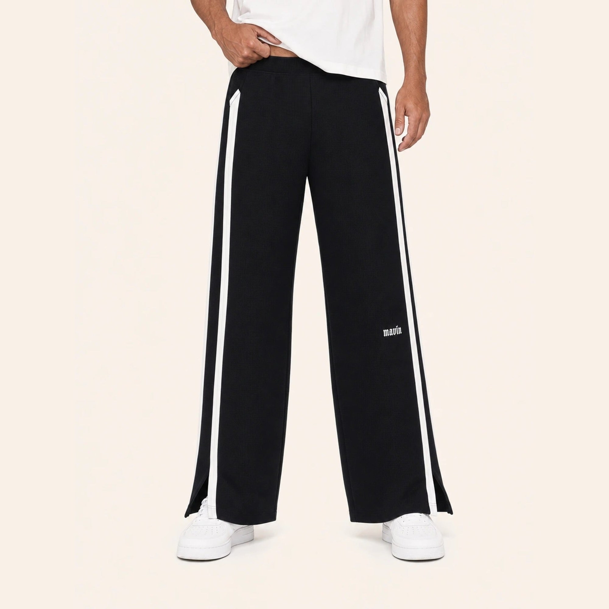 Waffle Stripe Sweatpants